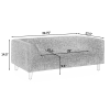 Pet sofa with backrest and armrests, modern rectangular pet sofa suitable for small and medium dogs, soft cushion comfortable dog sofa,--Dark grey