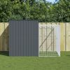 Dog House Anthracite Galvanized Steel Big Durable Dog House