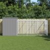 Dog House Light Grey Galvanized Steel 84.3 x 180.1 x 71.3 in