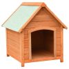 Dog House Brown and Green Solid Pine and Fir Wood Medium