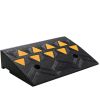 Rubber Curb Ramp 4.25" Rise Height Sidewalk Curb Ramp, 11.8" Width 19.7" Length Driveway Ramp for Curb, 15T Heavy Duty Rubber Ramp for Forklifts
