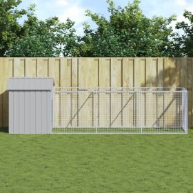 Dog House Light Grey Galvanized Steel Durable Dog House