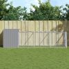 Dog House Light grey Galvanized Steel 43.3 x 159.4 x 43.3 in