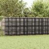 Dog Kennel Black Powder-coated steel Extra Large Durable