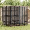 Outdoor Dog Kennel Steel 39.7 ftÂ²