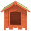 Dog Kennel Brown Solid Pine Wood 25.6x25.6x24.2 in Durable