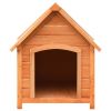 Dog House Brown and Green Solid Pine and Fir Wood Medium