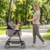 3 in 1 Pet Stroller with Removable Carrier up to 33 lbs