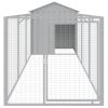 Dog House Light Grey Galvanized Steel Durable Dog House
