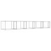 Dog Cage Grey Galvanized steel Extra Large Doors Dog Cage