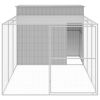 Dog House Light Grey Galvanized Steel 84.3 x 180.1 x 71.3 in