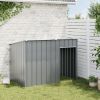 Dog House Anthracite Galvanized steel 60.2 x 35.8 x 43.3 in