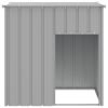 Dog House Light Grey Galvanized Steel 43.3x40.6x42.9 in Durable