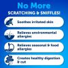 Dog Allergy Relief Chews Itching Skin Relief for Dogs Fish Oil Omega 3 Seasonal Allergies Pills Skin & Coat Anti ItchHot Spots Treatment Canine Immune