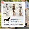 Dog Stroller for Large Dogs Up to 66 LBS with All-Terrain Spring Suspension, 8-Position Adjustable Handle, Gray