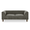 Pet sofa with backrest and armrests, modern rectangular pet sofa suitable for small and medium dogs, soft cushion comfortable dog sofa,--Dark grey