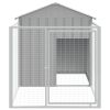 Dog House Light Grey Galvanized Steel 46.1 x 79.1 x 48.4 in