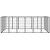 Dog Playpen Black Powder-coated steel Dog Playpen Rectangular