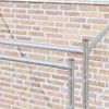 Dog Cage Silver 78.74 x 78.74 x 78.74 in Galvanised Steel
