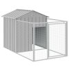 Dog House Light Grey Galvanized Steel 46.1 x 79.1 x 48.4 in