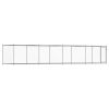 Dog Cage Grey Galvanized steel 8x2x1.5 meters Durable Dog Cage