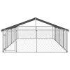 Outdoor Dog Kennel with Roof 236.2"x118.1"x59.1